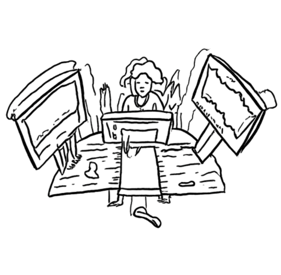 Challenge: tool switching and context reconstruction