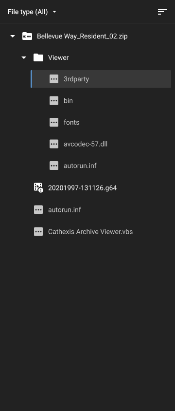 Before: collapse-and-expand file tree