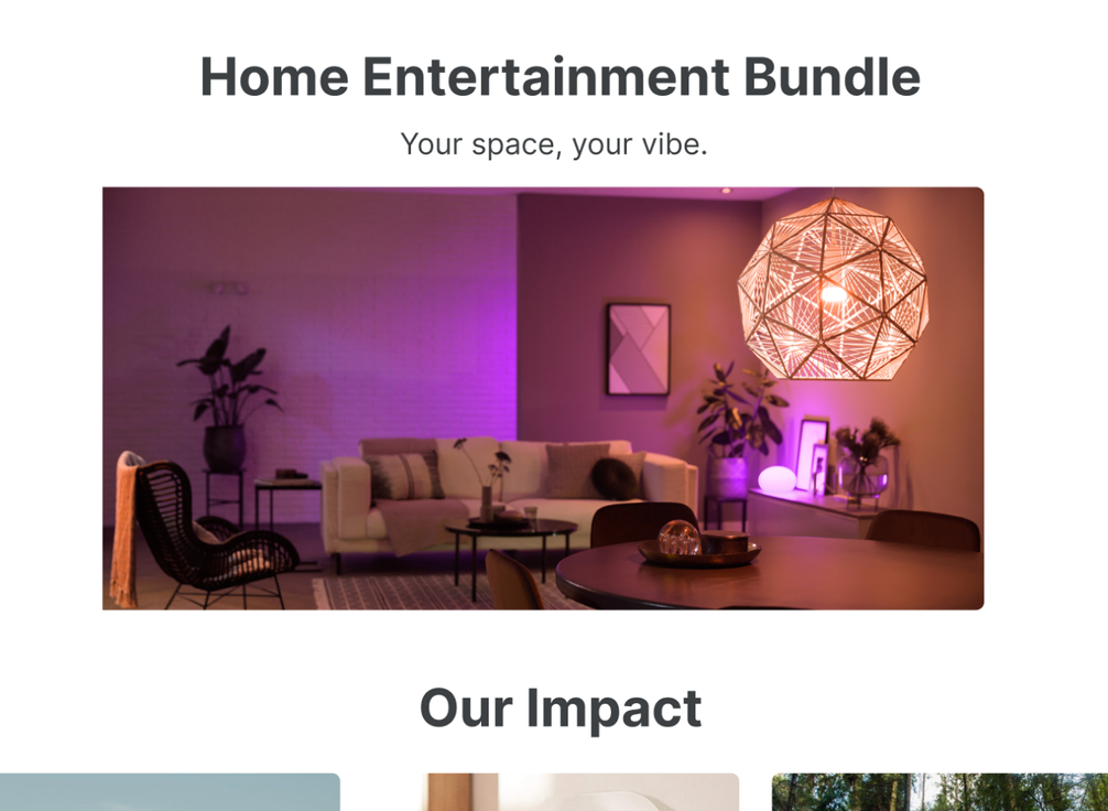 Homepage — static Home Entertainment Bundle